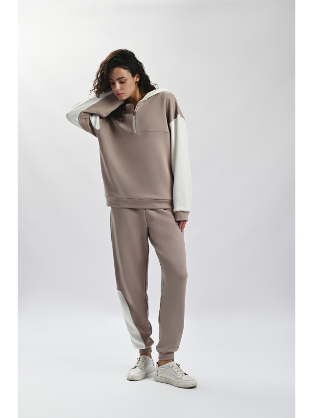 Брюки женские EL 31525, р.XL, latte cream - 1