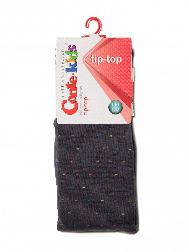 Колготки детские TIP-TOP, р.116-122 (18),474 темно-серый - 2