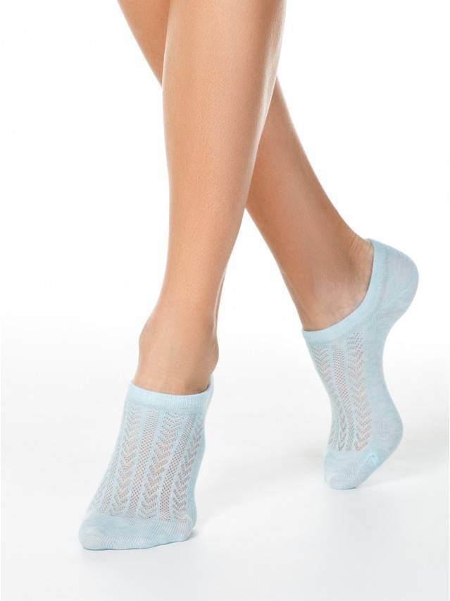 Носки женские хлопковые ACTIVE (ультракороткие) 19С-185СП, р.36-37, 179 бледно-бирюзовый - 1