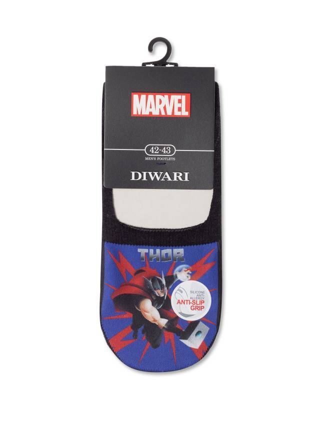 Подследники мужские хлопковые DW MARVEL 20С-29СПM, р.40-41, 126 черный - 3