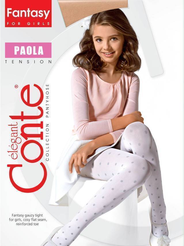 Колготки полиамидные детские PAOLA 16С-51СП, p. 104-110, bianco - 3