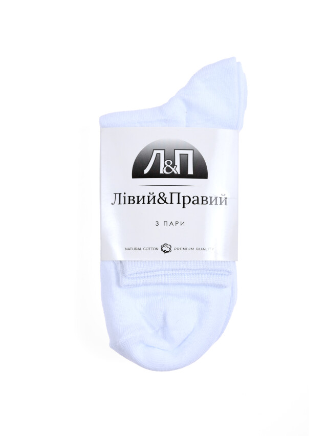 Набор носков женских Л&П 110/3 пары (классические),р.36-40, 00 белый - 2