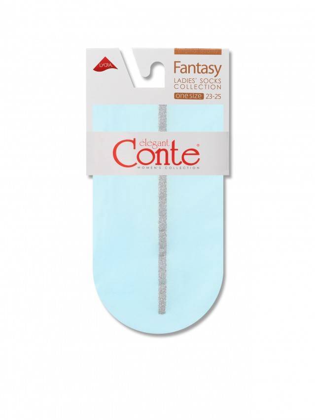 Носки полиамидные женские FANTASY (люрекс) 16С-125СП, р. 36-39, light blue - 4
