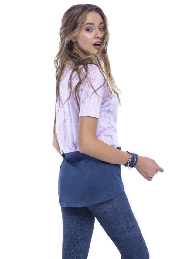 Джемпер LD 516 15С-038ТСП, p. 158,164-100, синий-розовый - 1