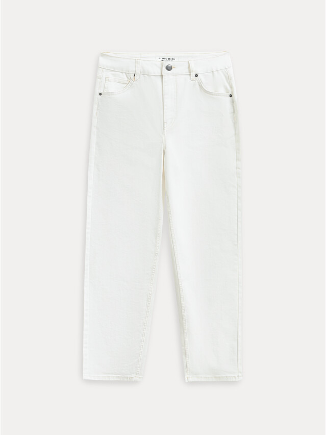 Брюки джинсовые жен. CON-854, р.170-102, off white - 1