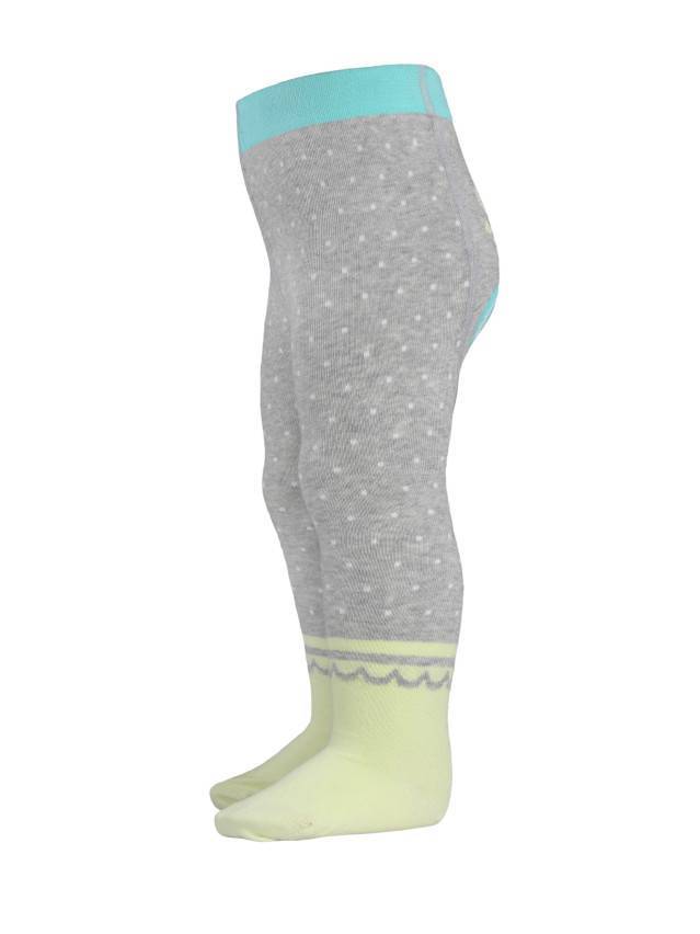 Колготки хлопковые детские TIP-TOP 4С-01СП, p. 62-74, серый-салатовый, рис. 383 - 3