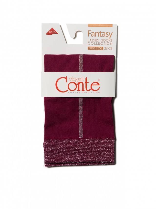 Носки полиамидные женские FANTASY (люрекс) 16С-125СП, р. 36-39, bordo - 4