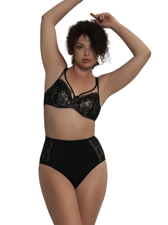 Бюстгальтер semi soft 132664 , р.80B, черный - 4