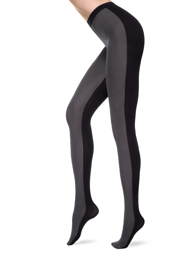 Колготки жен. FANTASY DUET, р.2, grigio-nero - 1
