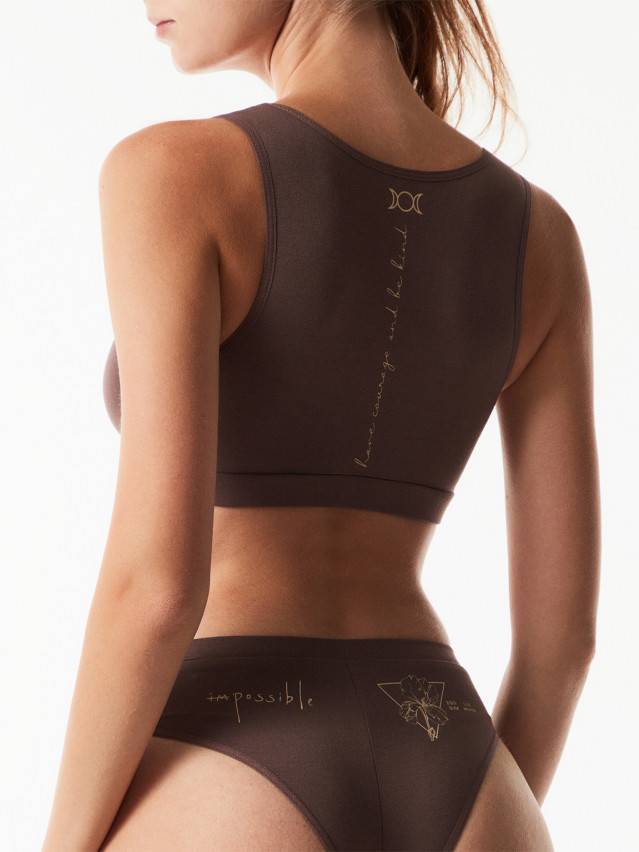 Бюстье CE TATTOO STYLE LBE 1581, р.170-84, dark cappuccino - 6