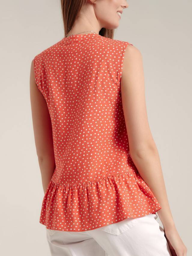 Блузка женская CE LBL 1196, р.170-84-90, coral-white - 4