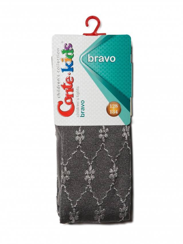 Колготки хлопковые детские BRAVO (жаккардовые) 14С-123СП, p. 128-134, темно-серый, рис. 375 - 2