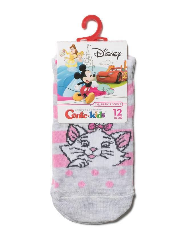 Носки детские ©Disney 17С-126/1СПМ, р.12, 450 светло-серый-розовый - 2