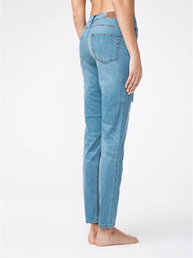 Джинсы Straight Fit со средней посадкой CON-145, р.170-90, mid blue - 2