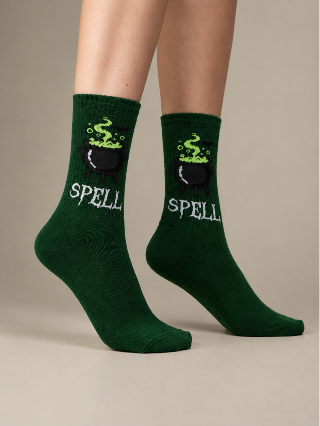 Носки MS M0303S Fancy (Spell) р.42-45, 59 т.зелёный - 1