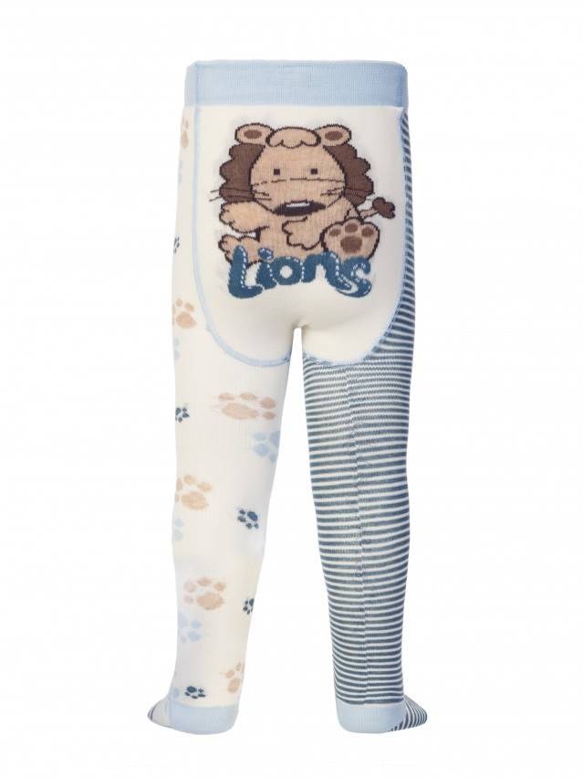 Колготки хлопковые детские TIP-TOP (веселые ножки) 14С-79СП, p. 62-74, молочный-джинс, рис. 356 - 1