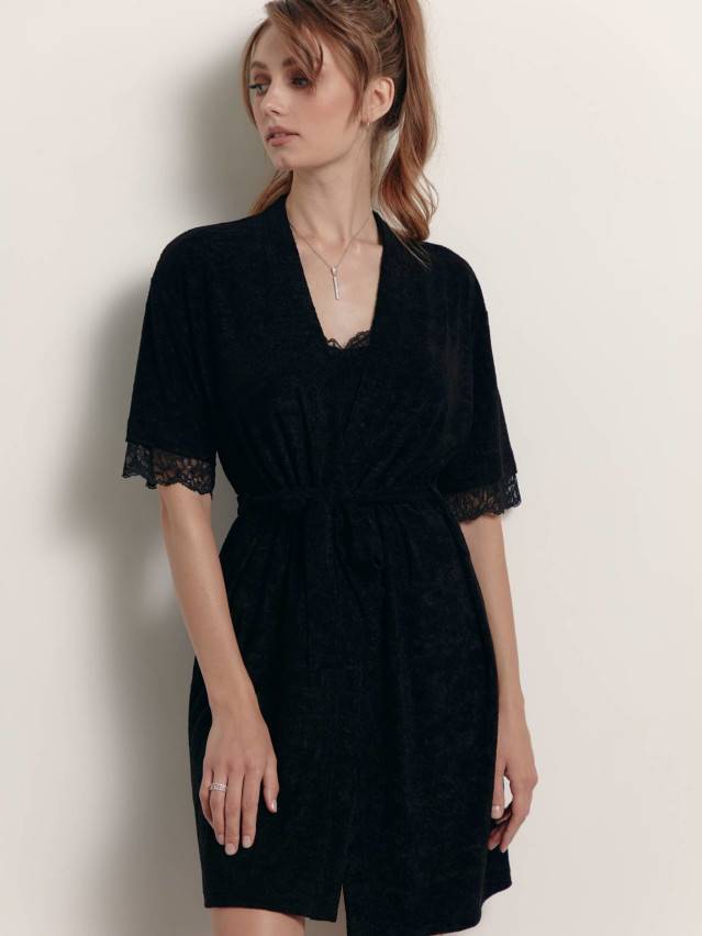 Халат женский CE INSOMNIA LHW 1437, р.170-84-90, black - 2