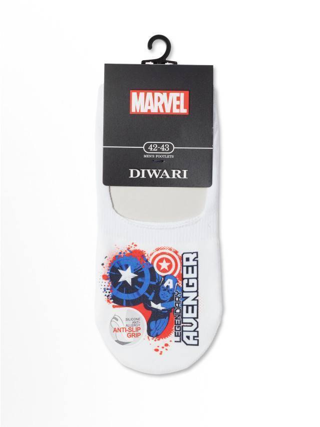 Подследники мужские хлопковые DW MARVEL 20С-29СПM, р.40-41, 127 белый - 3