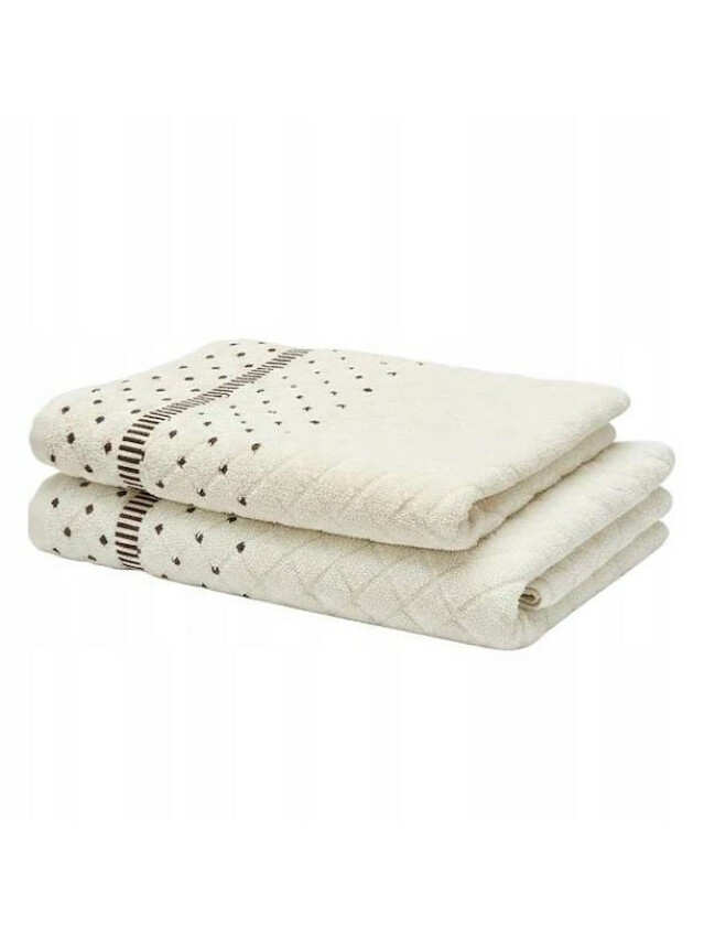 Полотенце махровое TWL Prime 500 г/м2, 70*140 см, кремовый - 3