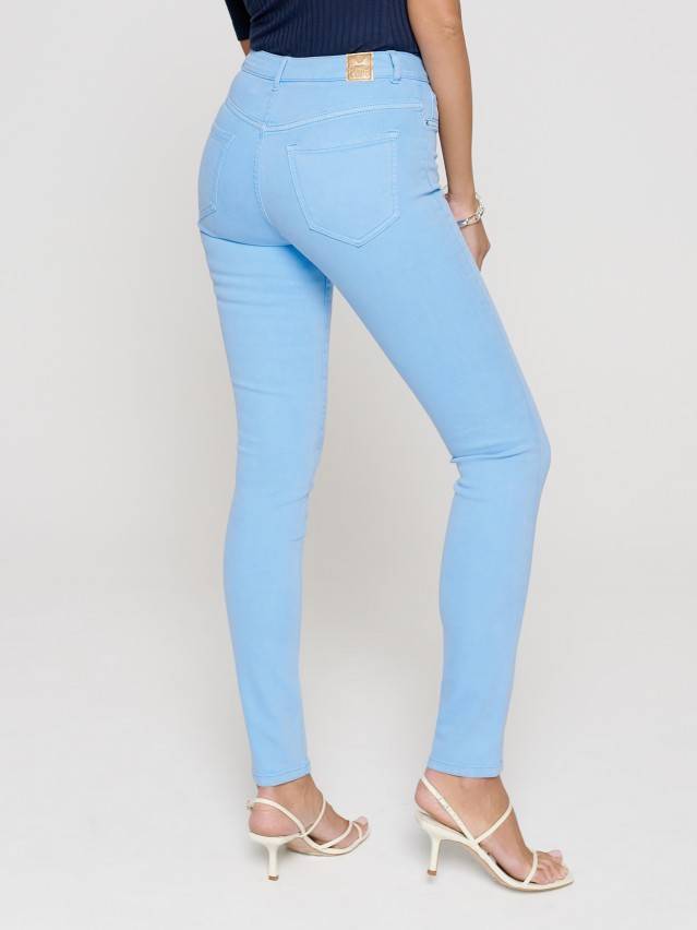 Джинсы skinny с высокой посадкой CON-237, р.170-102, washed lavander blue - 3