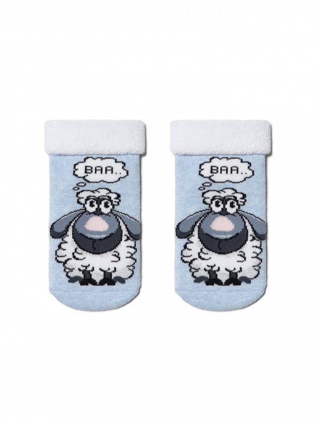 Носки детские SOF-TIKI (с отворотом) 6С-19СП, р.12, 430 светло-голубой - 1