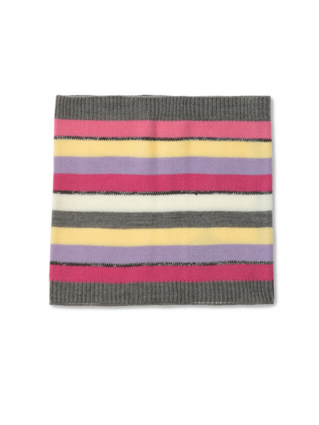 Шарфовые изделия дет. Шарф-снуд дет. ESLI 15С-80СП, р.24*28, желто-серый - 1
