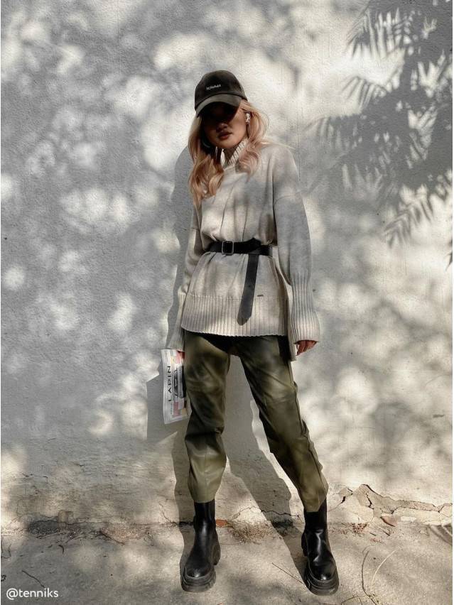 Брюки женские CE CITY CHIC, р.164-84-90, olive - 1