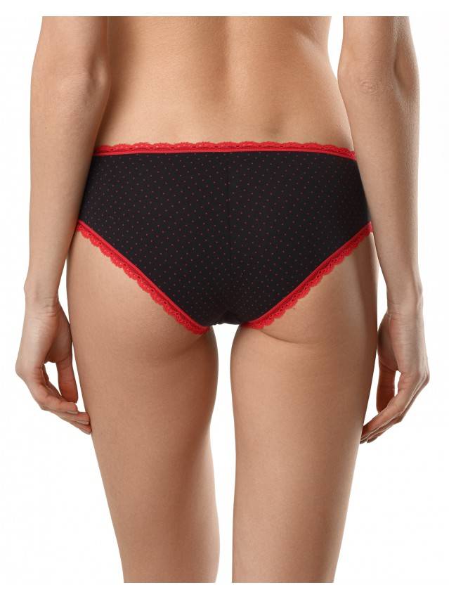Трусы женские LAZY DAYS LHP 1005 (на вешалке),р.90, black-red - 2
