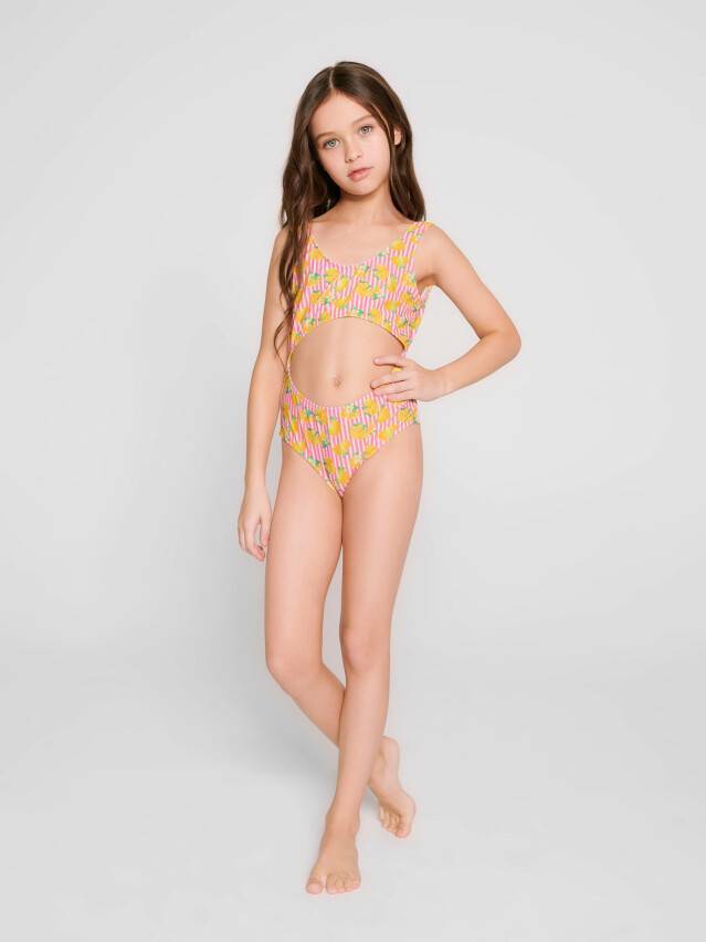 Купальник для девочек CE GOLDY LEMON, р.122,128-60, yellow-pink - 3