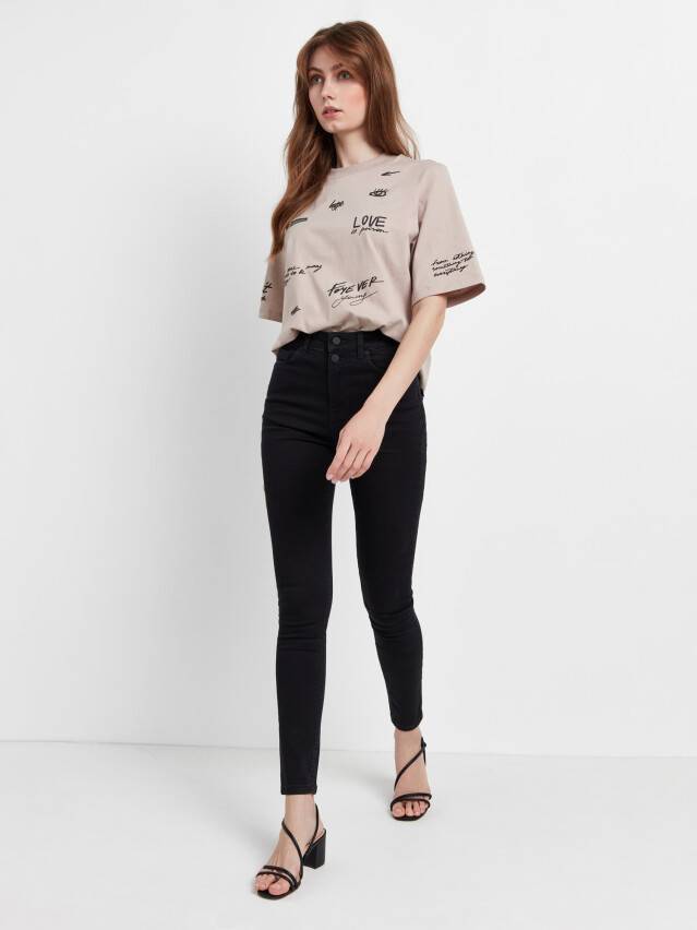 Брюки джинсовые женские CE CON-395, р.170-102, washed black - 2