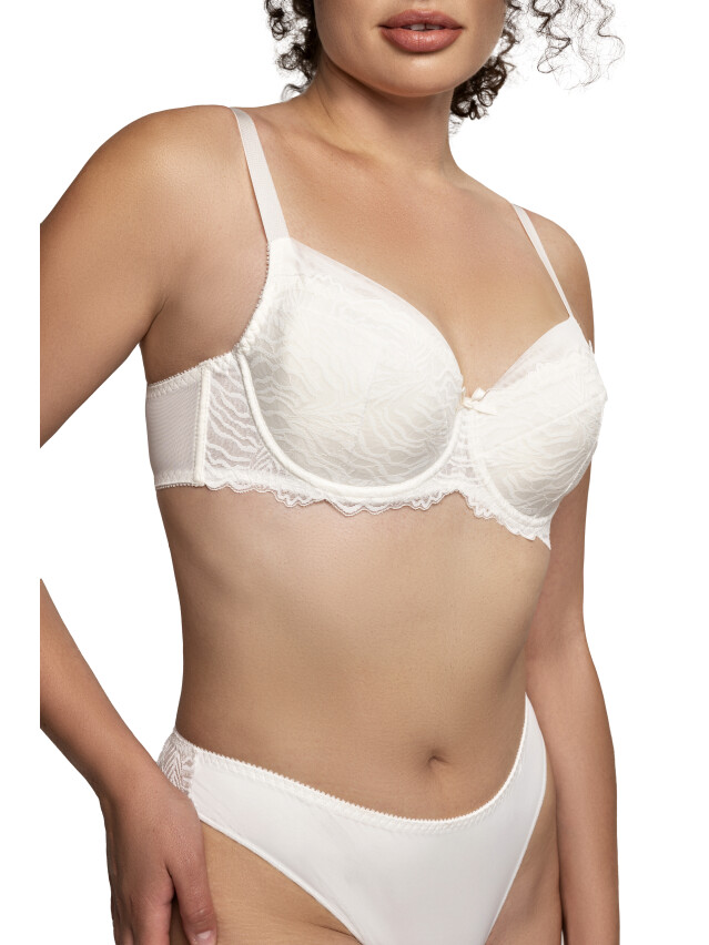 Бюстгальтер semi soft 130523, р.75B, молоко - 1