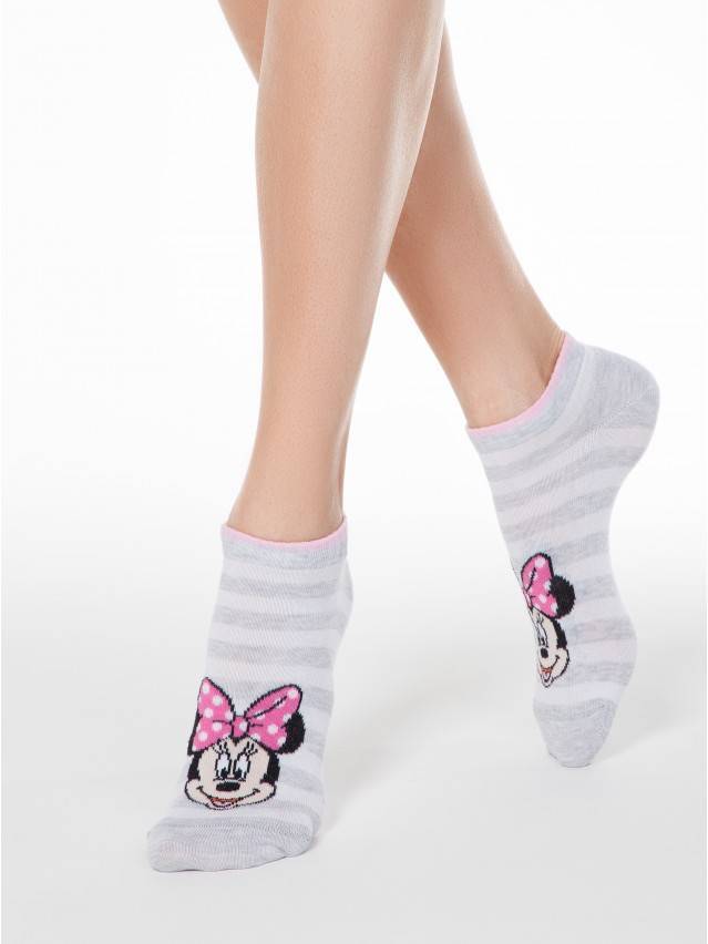 Носки женские ©Disney (короткие) 17С-129СПМ, р. 38-39, 343 светло-серый - 1