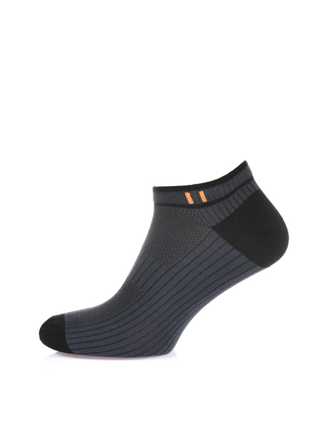 Носки мужские Л&П 222 (короткие),р.40-41, 03 т.серый-черный - 1