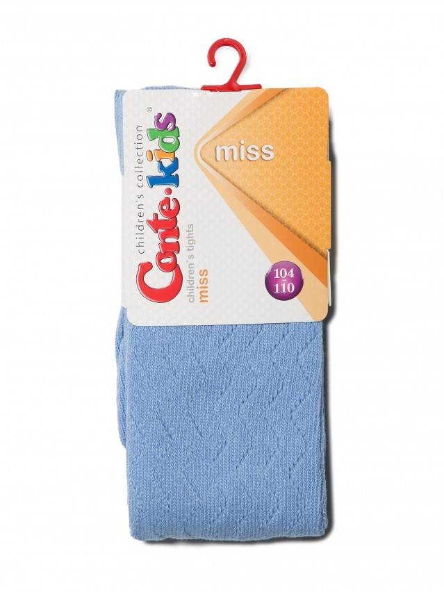 Колготки хлопковые детские MISS (ажурные) 7С-80СП, p. 104-110, голубой, рис. 268 - 2