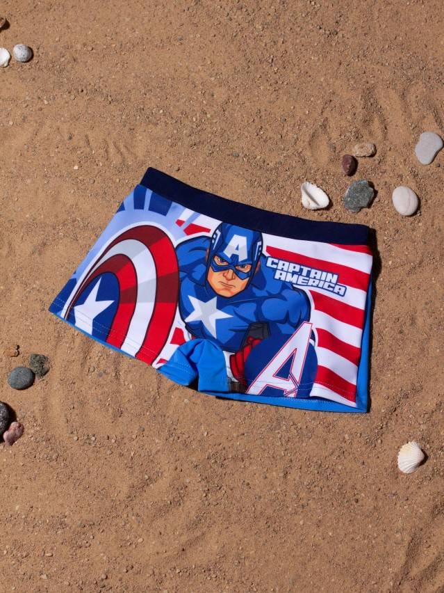 Плавки CAPTAIN AMERICA с рисунками ©Marvel, р.52-45 (98),brave blue - 1