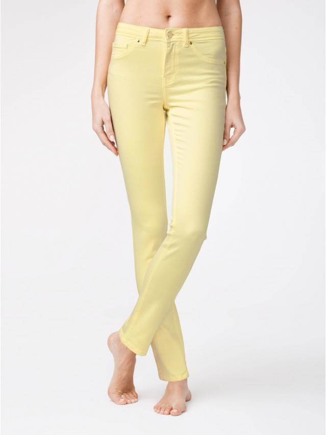Джинсы со средней посадкой CON-38Y, р.170-102, pastel yellow - 2