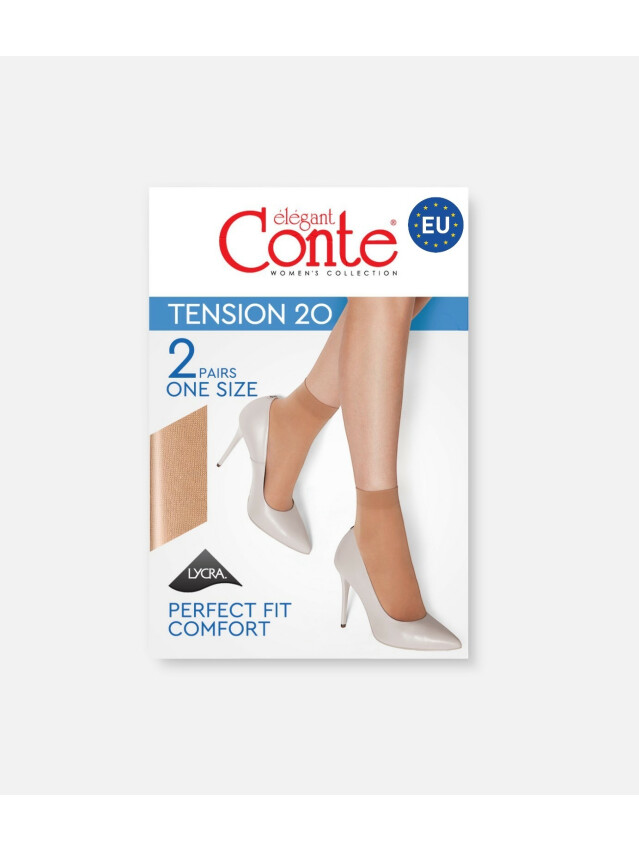Носки женские CE TENSION 20 (2 пары) (EURO),р.23-25, natural - 1