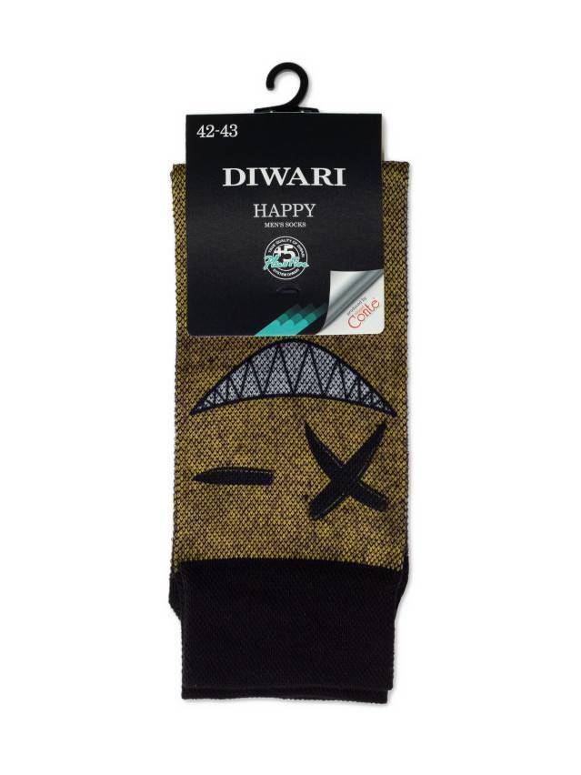 Носки мужские DW HAPPY 20С-202СП, р.40-41, 150 желтый - 2