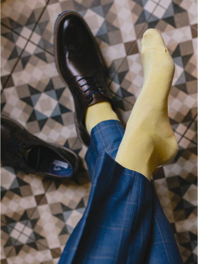 Носки мужские HAPPY (цветные) 15С-23СП, р. 40-41, 000 светло-желтый - 1