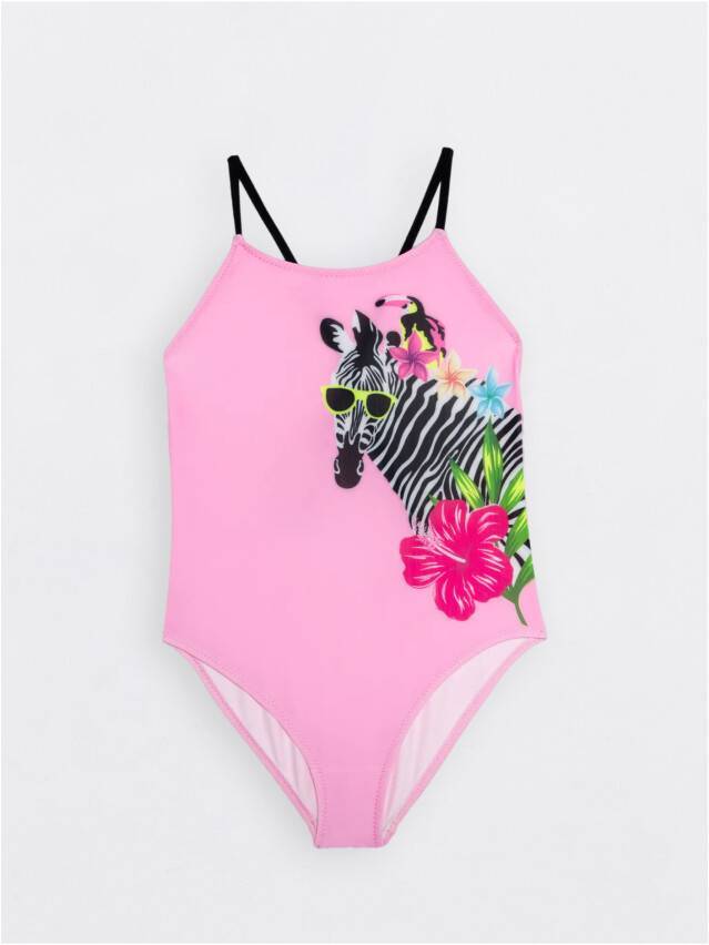 Купальник для девочек CE ZEBRA, р.110,116-56, pink - 1