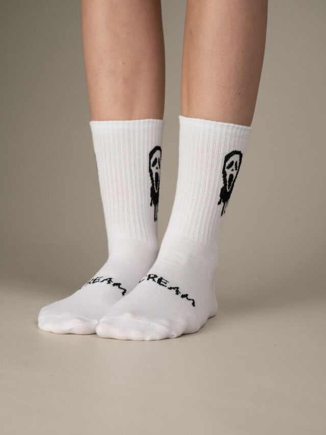 Носки MS M0303S Fancy (Scream) р.42-45, 42 белый - 1