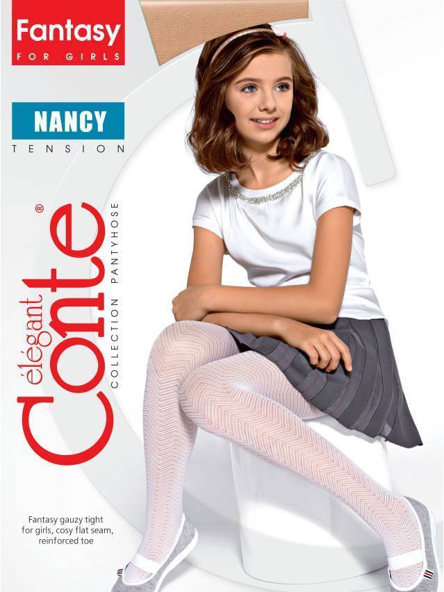 Колготки полиамидные детские NANCY 16С-49СП, p. 104-110, bianco - 2