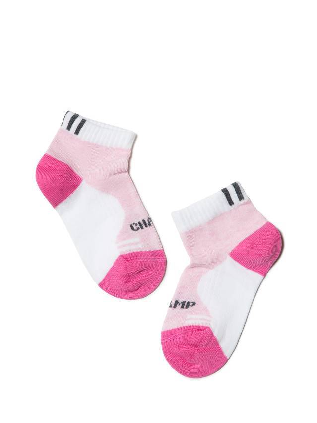 Носки детские ACTIVE (короткие) 7С-97СП, p. 12, белый-светло-розовый, рис. 310 - 1