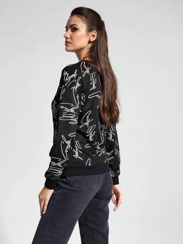 Свитшот LD 1042, р.170-96, black-moon grey - 3