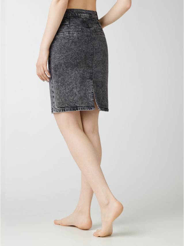 Юбка джинсовая женская CE CON-385, р.170-90, acid washed grey - 7
