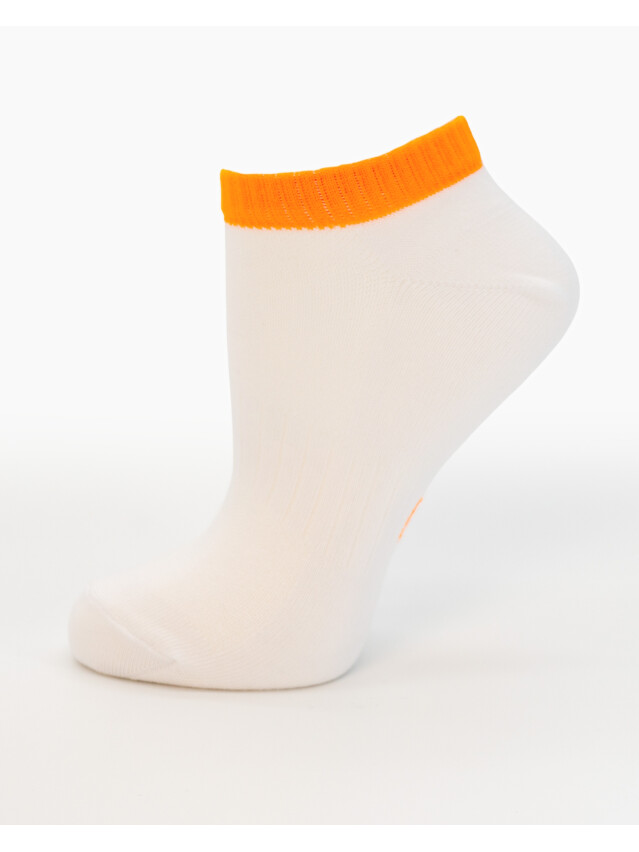Носки MS M0305S Fancy (ультракороткие) р.42-45, 49 белый-оранж. - 4
