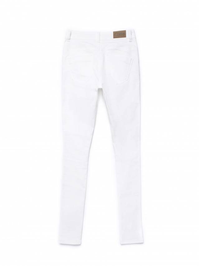 Джинсы Skinny со средней посадкой CON-128, р.170-90, white - 5