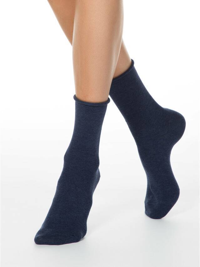 Носки женские хлопковые COMFORT (без резинки) 19С-101СП, р. 36-37, 000 темно-синий - 1