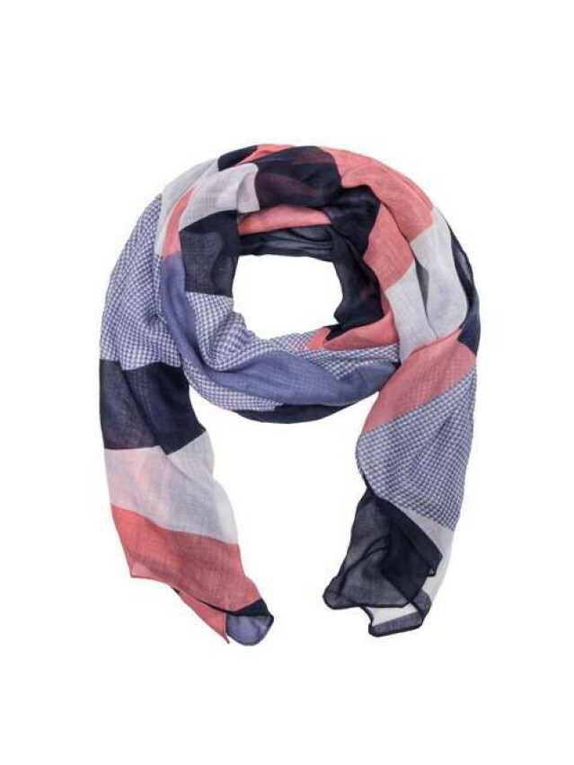 ESLI Шарф женский ES062, р.180,0х90,0, розово-синий - 1