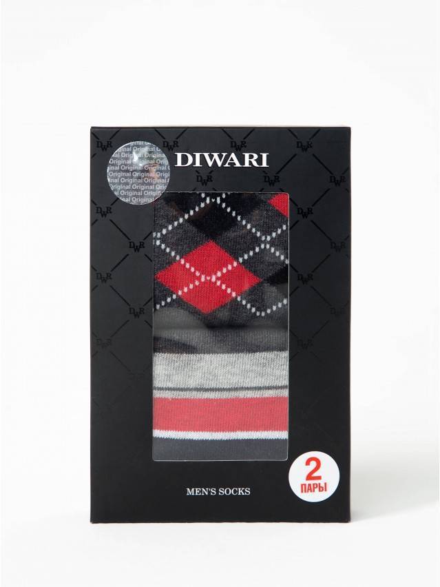 Носки мужские DIWARI (2 пары) 17С-68СП, р. 40-41, 719 темно-серый - 1